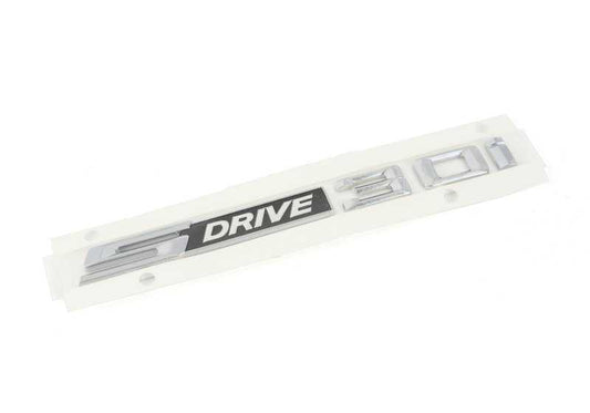 Emblema trasero "sDrive 30i" OEM 51147224938 para BMW Z4 E89 (modelos sDrive30i). Original BMW.