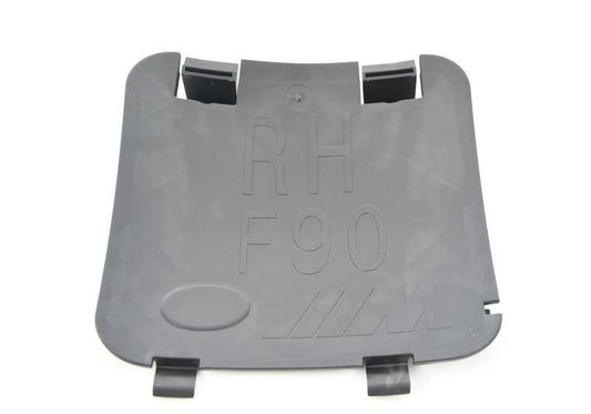 Tapa derecha acceso cambio bombilla OEM 51718060086 para BMW F90 y F90N. Pieza original BMW.