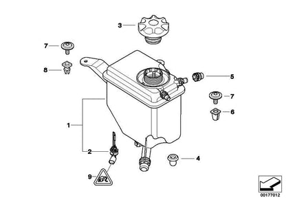 Depósito De Expansión Agua Refrigerante Para Bmw E60 E61 E63 E64 . Original Recambios