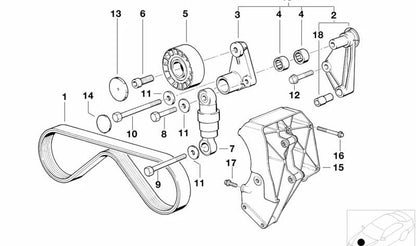Parafuso hexagonal com arruela OEM 07119913103 para BMW E36, E46, E34, E32, E31, Z3. BMW original.