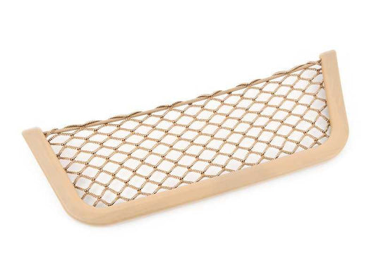 Red de almacenamiento para el reposapiés delantero OEM 51476967996 para BMW E60, E61. Original BMW.