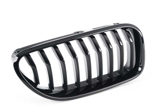 Rejilla delantera derecha M Performance negro brillo OEM 51712287954 para BMW F06, F12, F13. Solo modelos sin Night Vision (S6UKA). Original BMW.