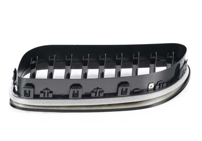 Rejilla delantera derecha M Performance negro brillo OEM 51712287954 para BMW F06, F12, F13. Solo modelos sin Night Vision (S6UKA). Original BMW.