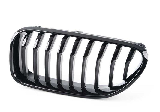 Parrilla delantera negra brillo M Performance OEM 51712287953 para BMW F06, F12, F13. Solo compatible sin Night Vision (S6UKA). Original BMW.