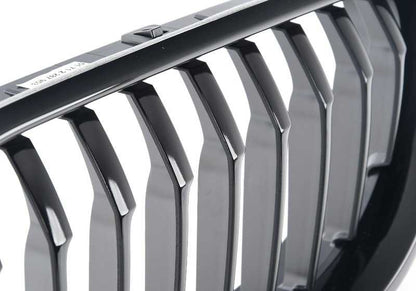 Parrilla delantera negra brillo M Performance OEM 51712287953 para BMW F06, F12, F13. Solo compatible sin Night Vision (S6UKA). Original BMW.