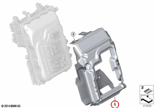 OEM -Akustikisolierung 17737616378 für BMW I12, I15. Original BMW.