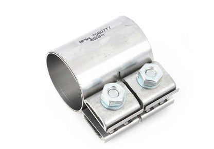 Conector de escape (abrazadera tubo) Ø50 mm OEM 18307560777 para BMW F45, F46, F48, E30, E36, E46, E28, E39, E60, E61, E24, E38, E65, E66, U06, U11, E83, F25, E53, Z3, E85, E86 y MINI F55, F56, F57, F54, F60, R50, R52, R60, R61. Original BMW y MINI.