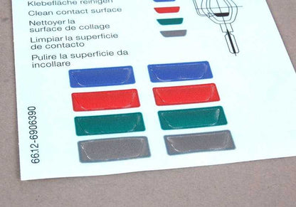 Key Memory Indicative Platte für BMW E46, E34, E39, E60, E61, E63, E64, E38, E83, E53, E85, E86, E52 (OEM 71236906390). Original BMW.