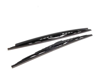 Juego de escobillas limpiaparabrisas delanteras OEM 61610443590 para BMW X3 E83 (modelos 1.8d, 2.0d, 2.0i, 2.0sd, 2.5i). Original BMW.