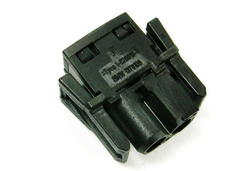 Conector eléctrico negro 2 pines OEM 61131378108 para BMW {E81, E82, E87, E88, F20, F21, E30, E36, E46, E90, E91, E92, E93, F30, F31, G22, G23, G82, G83, E34, E39, E60, E61, F07, F10, F11, E63, E64, F06, F12, F13, E32, E38, E65, E66, F01, F02, F04,