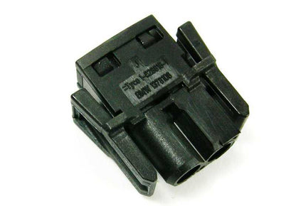 Conector eléctrico negro 2 pines OEM 61131378108 para BMW {E81, E82, E87, E88, F20, F21, E30, E36, E46, E90, E91, E92, E93, F30, F31, G22, G23, G82, G83, E34, E39, E60, E61, F07, F10, F11, E63, E64, F06, F12, F13, E32, E38, E65, E66, F01, F02, F04,