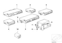 Windshield wiper controller for BMW 3 Series E36 (OEM 61351387458). Original BMW