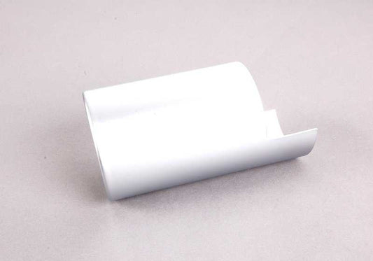 Embellecedor de escape acabado aluminio OEM 18307553644 para BMW E90, E91, E92. Original BMW.