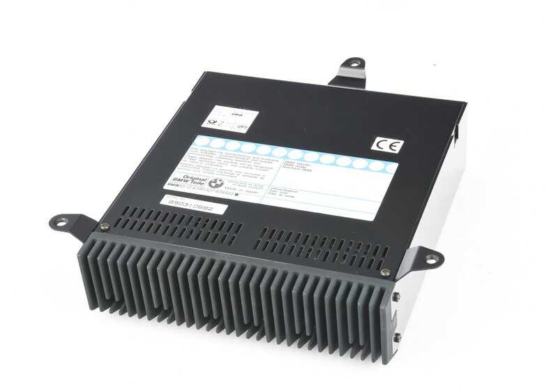 Amplificador de sonido OEM 65128350407 para BMW E34 y E32. Compatible con sistemas de sonido HiFi originales BMW. Pieza original BMW.