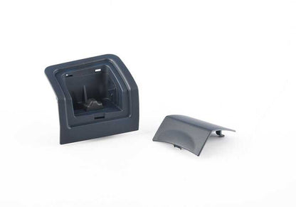 Cubierta soporte red divisoria delantera derecha OEM 51479493678 para BMW X7 G07, G07N. Color azul noche. Original BMW.