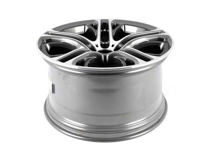 Alloy tire M double radio 310 OEM 36116854566 for BMW X5 E70 and BMW X6 E71, E72. Bicolor finish (ferricgreny / bright polished). Original BMW.