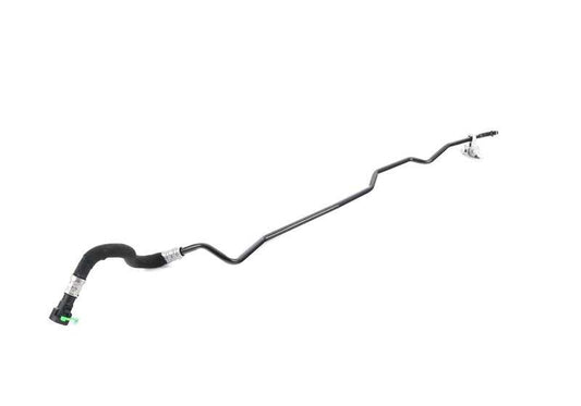 Tubo de retorno del radiador de aceite OEM 17227577640 para BMW E84, E90, E91, E92. Compatible con modelos 325i xDrive con motor N52 y N53. Original BMW.