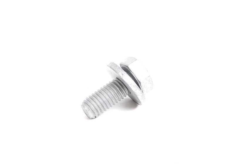 Tornillo hexagonal con arandela M8x20 OEM 07147165618 para BMW E82, E21, E30, E36, E46, E90, E92, E93, E34, E39, F07, F10, F11, E24, F06, F12, F13, E32, E38, F01, F02, F04, E31, E53, Z1, Z3, E85, E86. Original BMW.