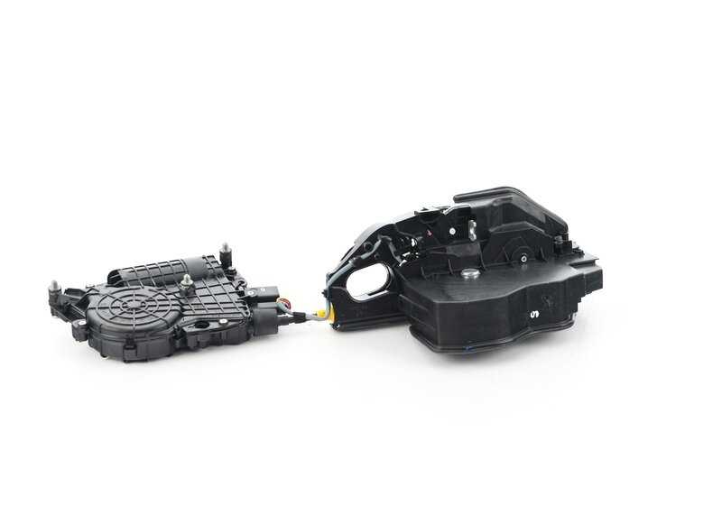 Cerradura de puerta derecha OEM 51215A36E84 para BMW X5 E70 (todos los modelos: 3.0d, 3.0sd, 3.0si, 4.8i, M, xDrive30d, xDrive35i, xDrive40d, xDrive40i, xDrive50i). Original BMW.