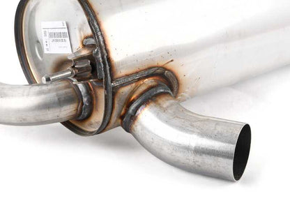 Silencioso trasero OEM 18308650847 para BMW F30, F31, F32, F33, F36 (340i) con motor B58. Compatible desde 2015 a 2018. Original BMW.