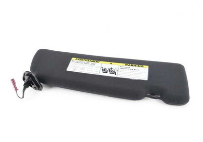 Visera parasol con luz de espejo izquierda OEM 51167899043 para BMW E63. Color antracita. Compatible con modelos 650i y M6. Original BMW.