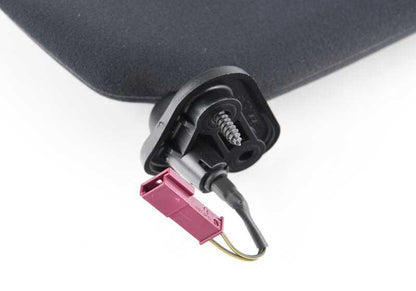 Visera parasol con luz de espejo izquierda OEM 51167899043 para BMW E63. Color antracita. Compatible con modelos 650i y M6. Original BMW.