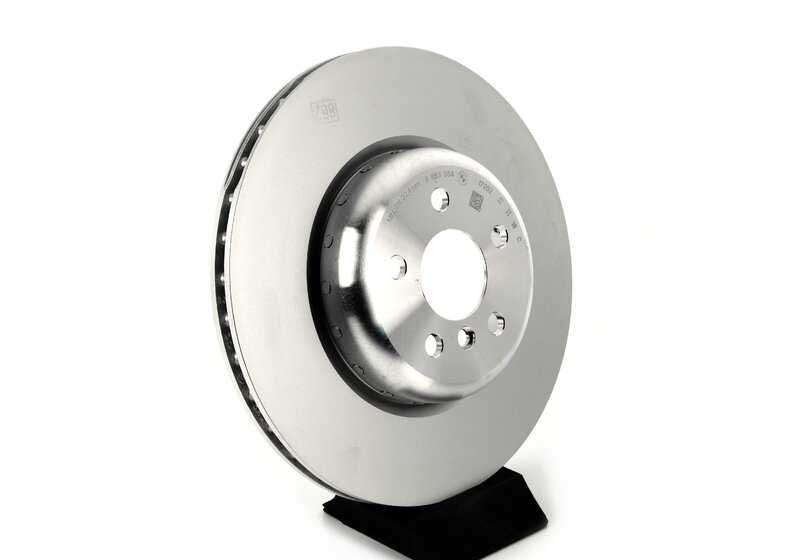 Brake disc for BMW 3 Series E20, G21, 4 Series G22, G23, 5 Series G30, G31, G38, 6 Series G32, 7 Series G11, G12, 8 Series G14, G15, G16, i20, X3 G01, X4 G02, X5 G05, Z4 G29 (OEM 34208853554). Genuine BMW
