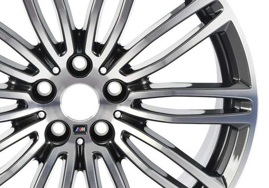 M aluminum double-spoke wheel 664 19" front OEM 36117855083 for BMW 5 Series G30, G31. Original BMW.
