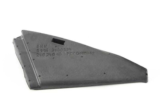 Junta interior triángulo retrovisor derecho OEM 51163400324 para BMW X3 E83, E83N. Original BMW.