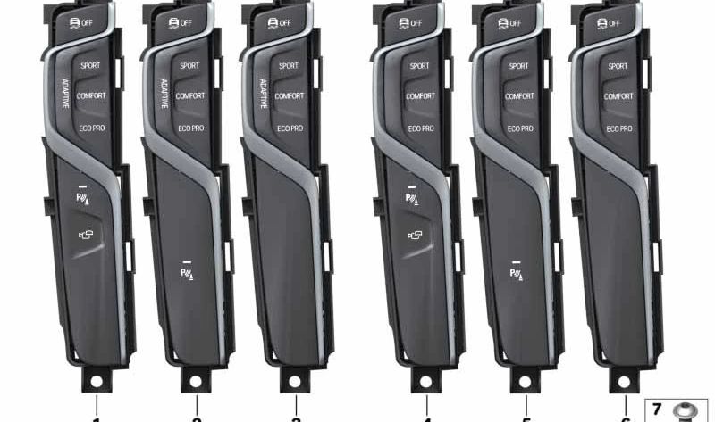 Unidad de control central OEM 61316993909 para BMW G30, G31, G38, G01. Mando original de la consola central. Compatible con modelos serie 5 y X3. Original BMW.