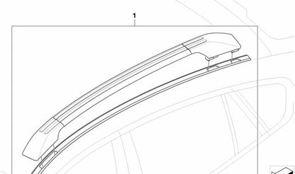 OEM 51952165691 silver roof installation kit for BMW X6 E71, E72. Original BMW.