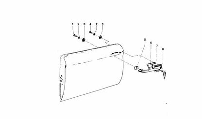 Soporte derecho OEM 51216442181 para BMW Serie 1 (F20), Serie 2 (F22, F23), Serie 3 (F30, F31, F34), Serie 4 (F32, F33, F36). Original BMW.