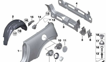 Soporte de mecanismo de maniobra OEM 41352752429 para MINI R56, R56 LCI. Original MINI.