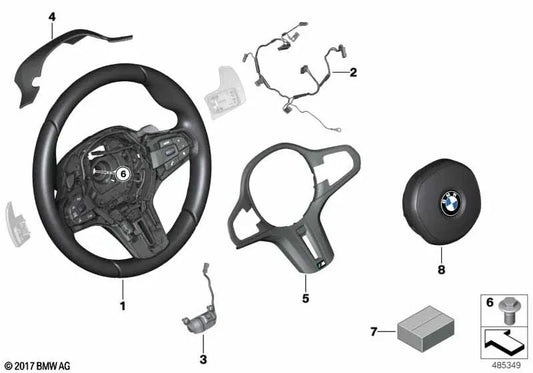 Flying Decorative Embellient pour BMW F90N, F91, F92, F93, F97, G01N, F98, G02N, F95, F96 (OEM 32308089363). BMW d'origine