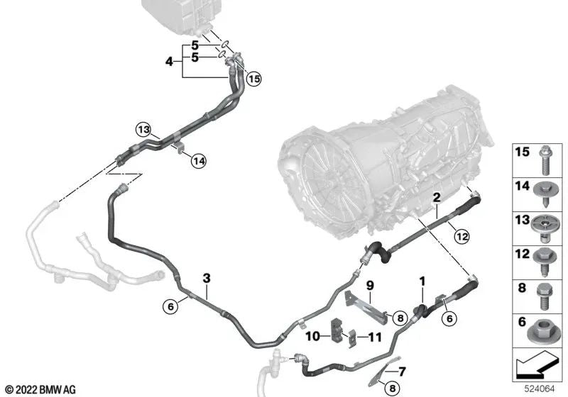 Decoupling Element for BMW 5 Series F90, G30, G31N, 7 Series G11N, 8 Series F91, G15, X5 F95, X6 F96, X7 G07 (OEM 17228650947). Genuine BMW
