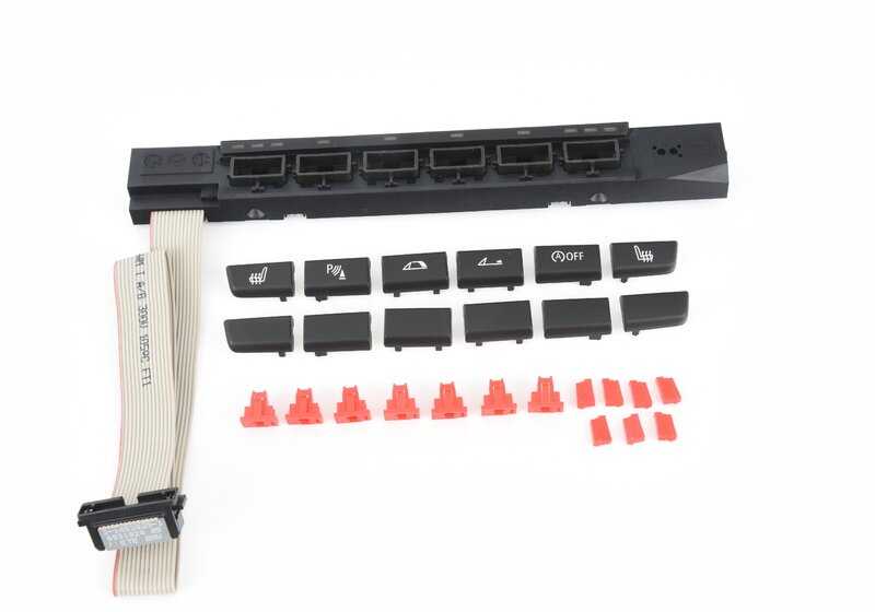 Juego de reparación para módulo de botones consola central OEM 61319120028 para BMW E88. Repuesto original BMW. Ideal si no funcionan bien los controles del salpicadero.