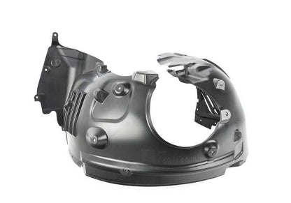 Cubierta interior paso de rueda delantera derecha OEM 51718497240 para BMW F40 (128ti, M135i xDrive) y F44 (M235i xDrive). Original BMW.