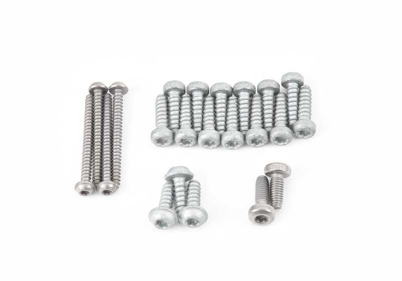 Jogo de parafuso OEM 63117440363 para BMW G42, G87, G80, G81, G22, G23, G26, G82, G83, F90, G30, G31, G38, G32, G11, G12, G70, G07, G31. BMW original.