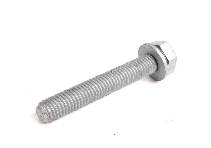 Tornillo hexagonal M10x65 OEM 07119905562 para BMW {F20, F20N, F21, F21N, E30, E91, E91N, F30, F30N, F31, F35, F35N, G30, G30N, G31N, G60, G61, G11N, G12N, G70, G14, G15, G16, E84, G05, G05N, G06, G06N, G07, G07N} y MINI {F56E, F56F, F57F}. Original