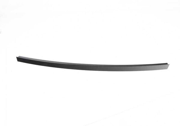 Embellecedor guía de ventana derecha OEM 51357289658 para BMW F15, F85. Color negro brillante. Original BMW.