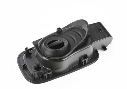 Riscaldamento a sinistra Retroview esterno OM 51167890825 per BMW E46 (316i AL11, AL21, AL51, AL55, AX31, AX41, AY11, AY15, AY31, AY41). Finitura nera luminosa. BMW originale.