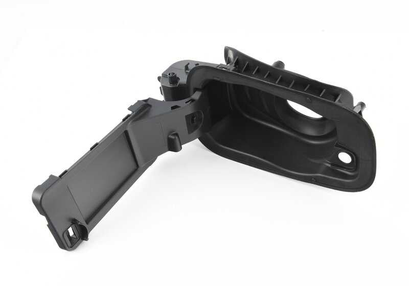 Riscaldamento a sinistra Retroview esterno OM 51167890825 per BMW E46 (316i AL11, AL21, AL51, AL55, AX31, AX41, AY11, AY15, AY31, AY41). Finitura nera luminosa. BMW originale.