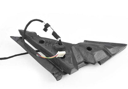 Riscaldamento a sinistra Retroview esterno OM 51167890825 per BMW E46 (316i AL11, AL21, AL51, AL55, AX31, AX41, AY11, AY15, AY31, AY41). Finitura nera luminosa. BMW originale.