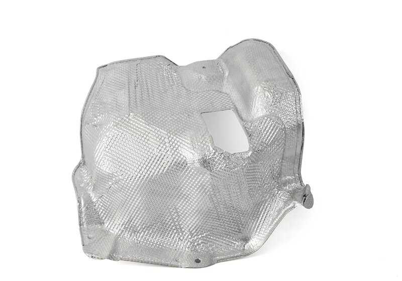 Heat insulation rear silencer right for BMW 8 Series F91, F92, F93, G14, G15, G16 (OEM 51487374760). Original BMW.