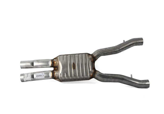 OEM central muffler 18307590556 for BMW F10 (5 Series). Genuine BMW.