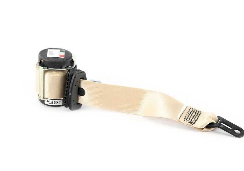 Rear Left Seat Belt OEM 72117169957 for BMW E93 (3 Series Cabrio). Original BMW