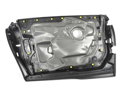 Embellecedor interior puerta delantera derecha OEM 51417303638 para BMW i3 I01 (60Ah, 94Ah, 120Ah y REX). Compatible con modelos desde 2013 hasta 2022. Recambio original BMW.