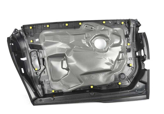 Embellecedor interior puerta delantera derecha OEM 51417303638 para BMW i3 I01 (60Ah, 94Ah, 120Ah y REX). Compatible con modelos desde 2013 hasta 2022. Recambio original BMW.