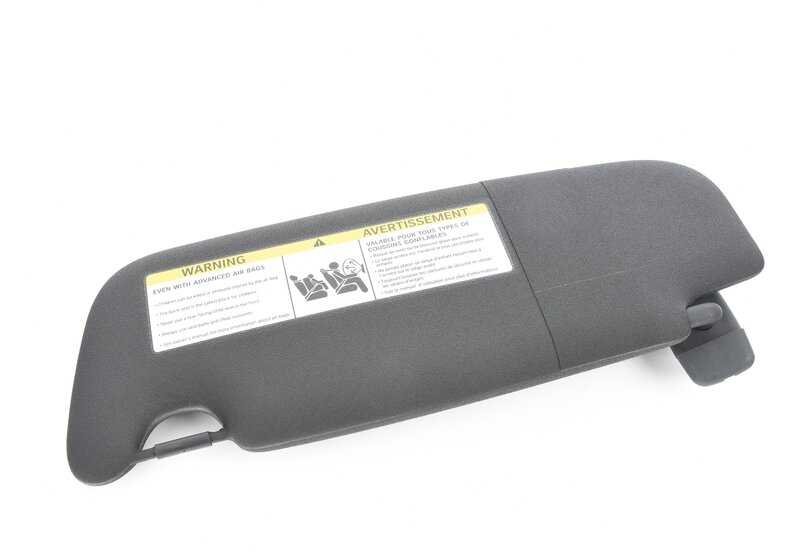 Parasol con etiqueta derecha OEM 51167382110 para MINI F56, F56 BEV, F56 LCI, F55, F55 LCI. Original MINI.