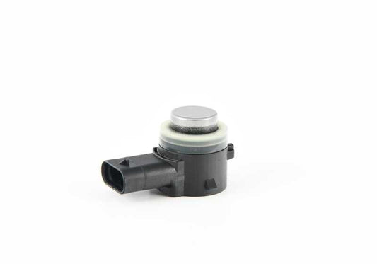 Sensor de aparcamiento ultrasónico gris Donington OEM 66208064927 para BMW F90, G30, G31, F97, F98, F85, F16, F86. Compatible con sistemas PDC y Parkmanöverassistent. Original BMW.
